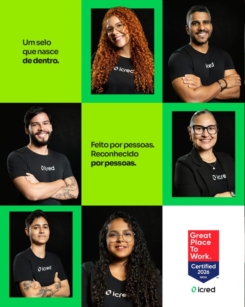 iCred conquista certificação Great Place to Work GPTW